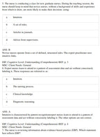 Bates' Guide To Physical Examination and History Taking 13th Edition Test Bank
